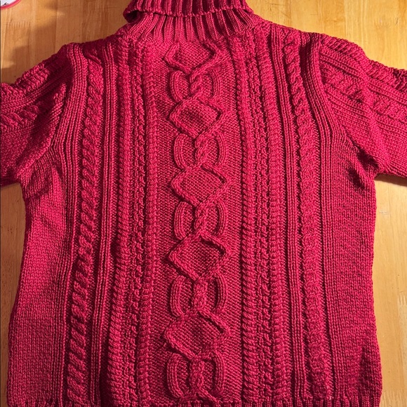 Vintage chunky wool fisherman sweater, made in England - Picture 6 of 6